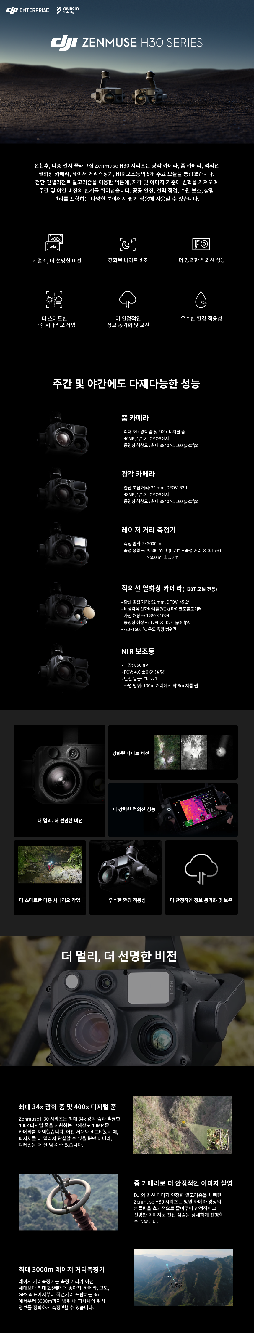 DJI 젠뮤즈 H30, H30시리즈 ZENMUSE H30, H30T